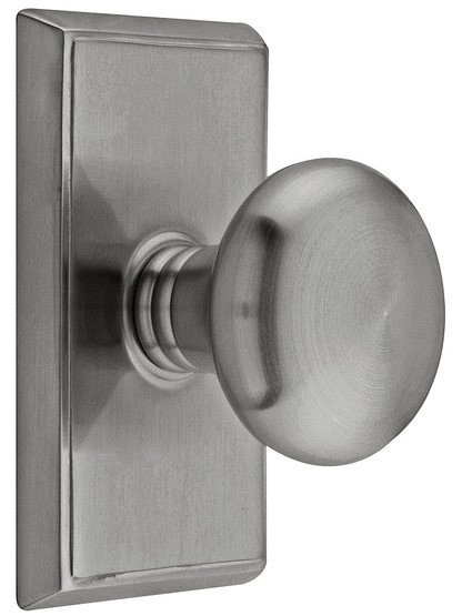 Providence Door Set With Round Brass Knobs in Antique Pewter.